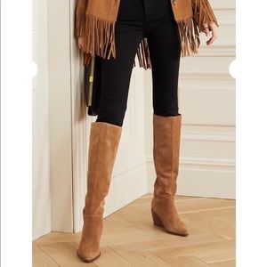 100% Authentic Vince Tall Suede Marlo Wedge Boot